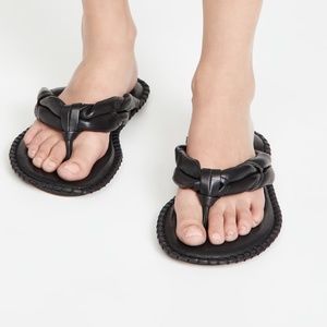 Acne Studios "Bema" Braided Leather Sandals